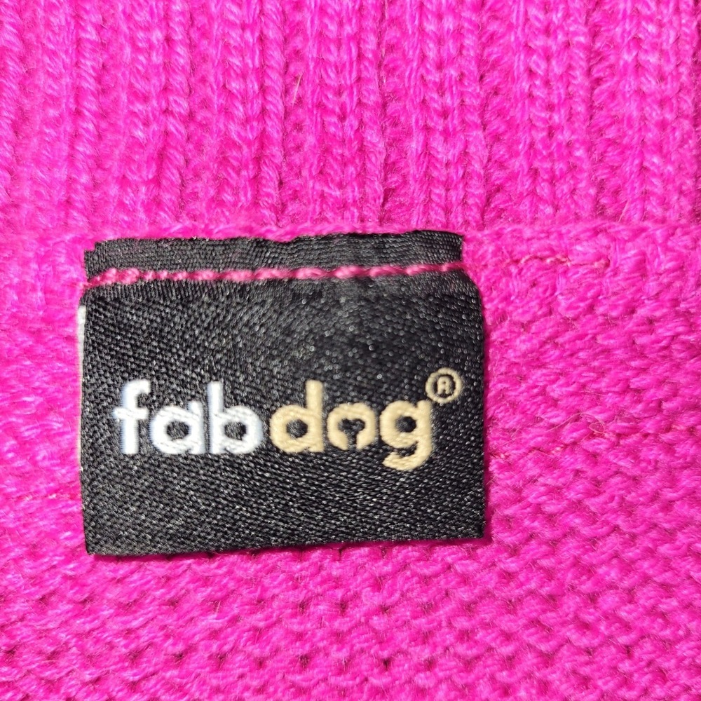 Fabdog Pink Faux Fur ~ Fuzzy‎ Furry Dog Sweater, Pet Clothes - Picture 3 of 5